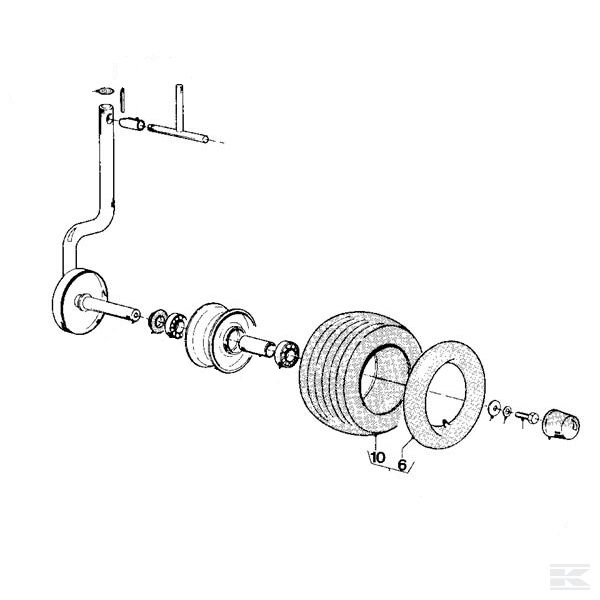 PZ Haybob Wheel & Tyre Assembly