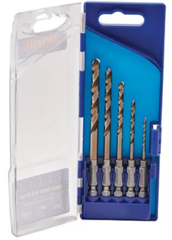 XMS24COBSET Faithfull 5 Piece Quick Change HSS Cobalt Impact Drill Set XMS24COBSET Faithfull 5 Piece Quick Change HSS Cobalt Impact Drill Set
